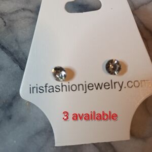 Fashion Jewelry Crystal Silver Earrings